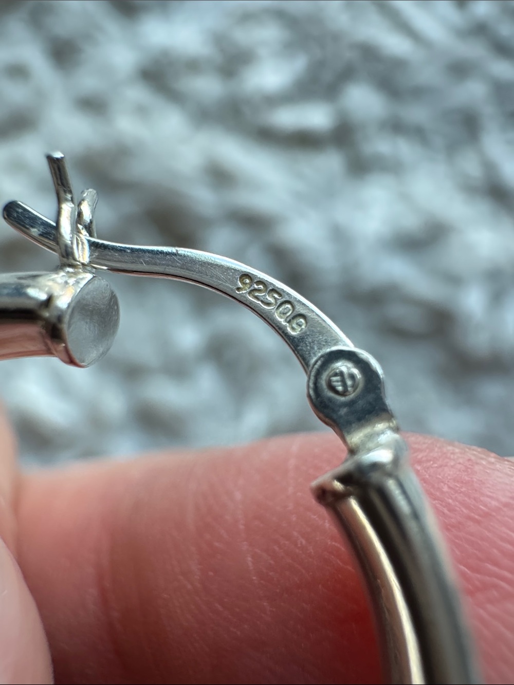 Sterling Silver Thicker Hoops - Picture 3 of 3